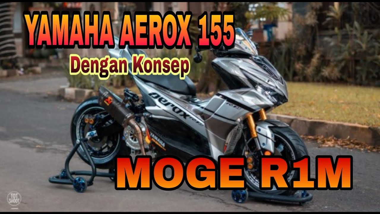MODIFIKASI AEROX DENGAN KONSEP YZF R1M #yamahaaeroxindonesia