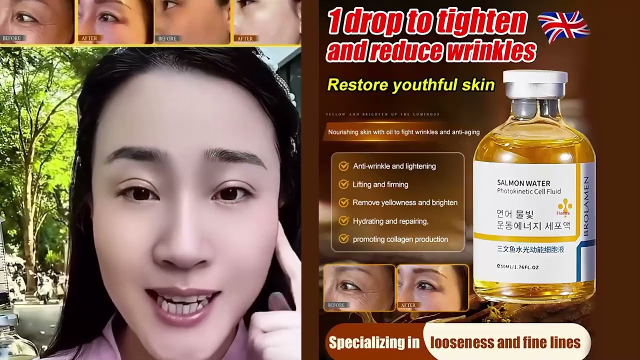 Сыворотка Salmon Water Energy Serum для укрепления кожи и разглаживания морщин.