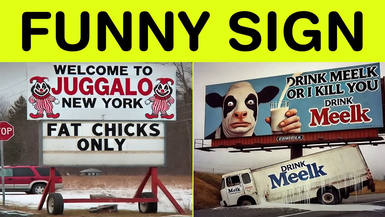 Funny Sign Compilation – When Logic Took a Day Off and Comedy Took Over! || Happy Panda