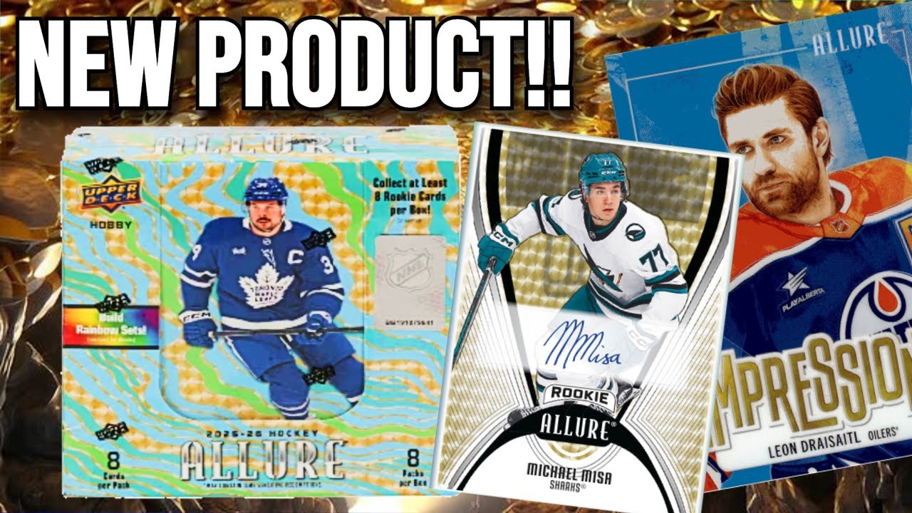 Увлекательные находки!! Распаковка коллекционного набора Upper Deck Allure Hockey Hobby Box сезон...