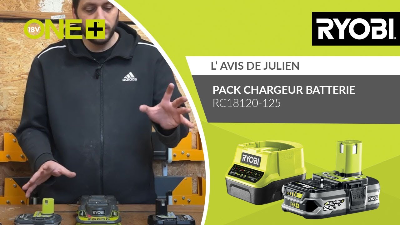 Pack chargeur batterie RC18120-125 RYOBI&reg; - L&rsquo;avis de Julien