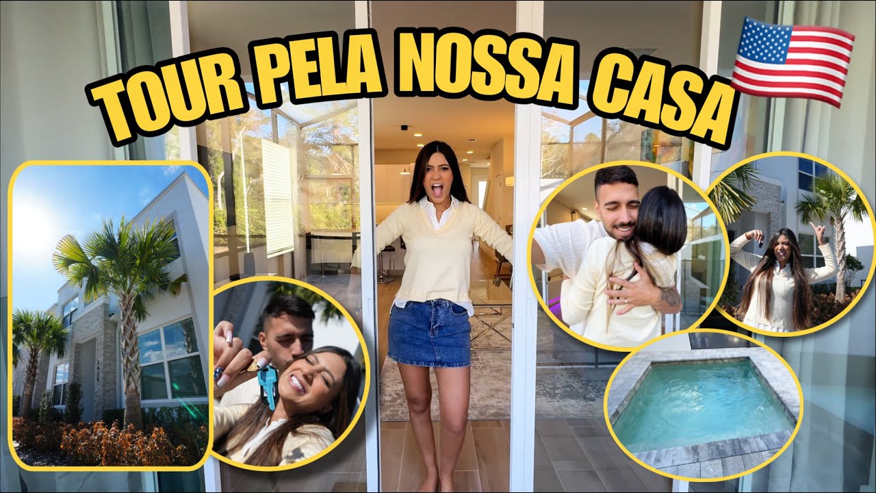 TOUR PELA NOSSA CASA NOVA NOS ESTADOS UNIDOS!!! 🇺🇸😭✨*MOSTREI TUDO* 