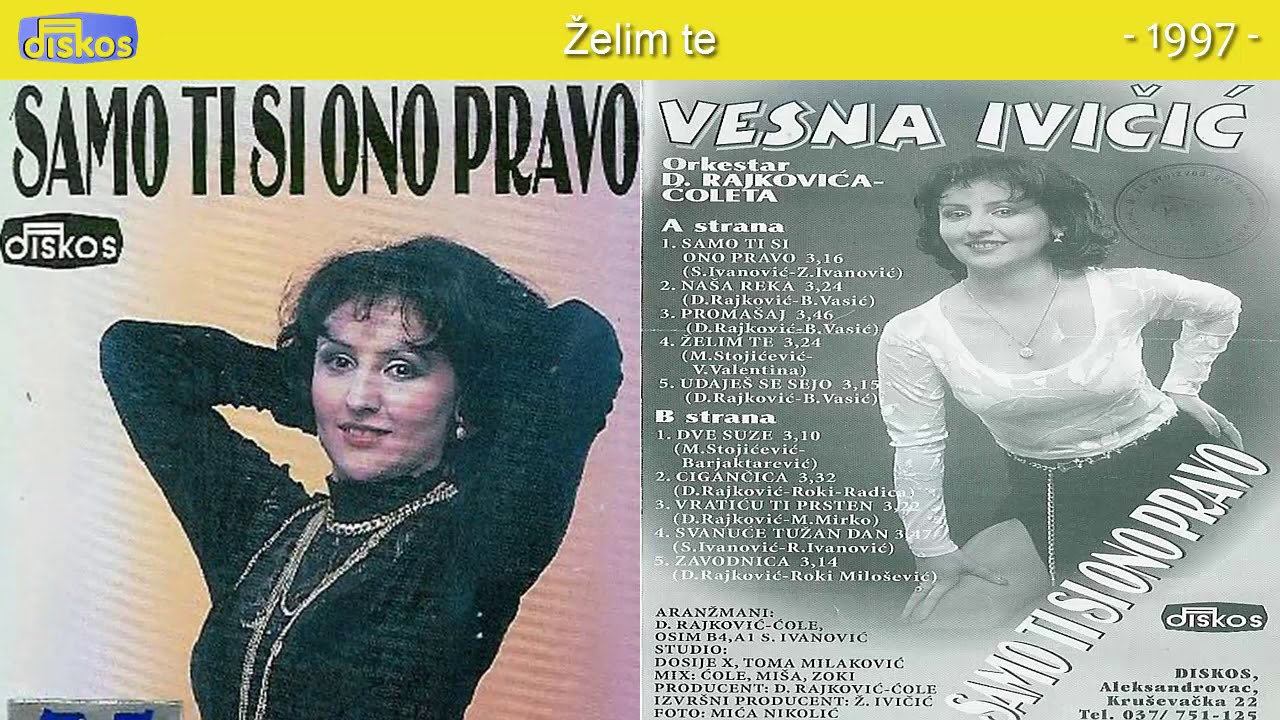 Vesna Ivicic - Zelim te - (Audio 1997)