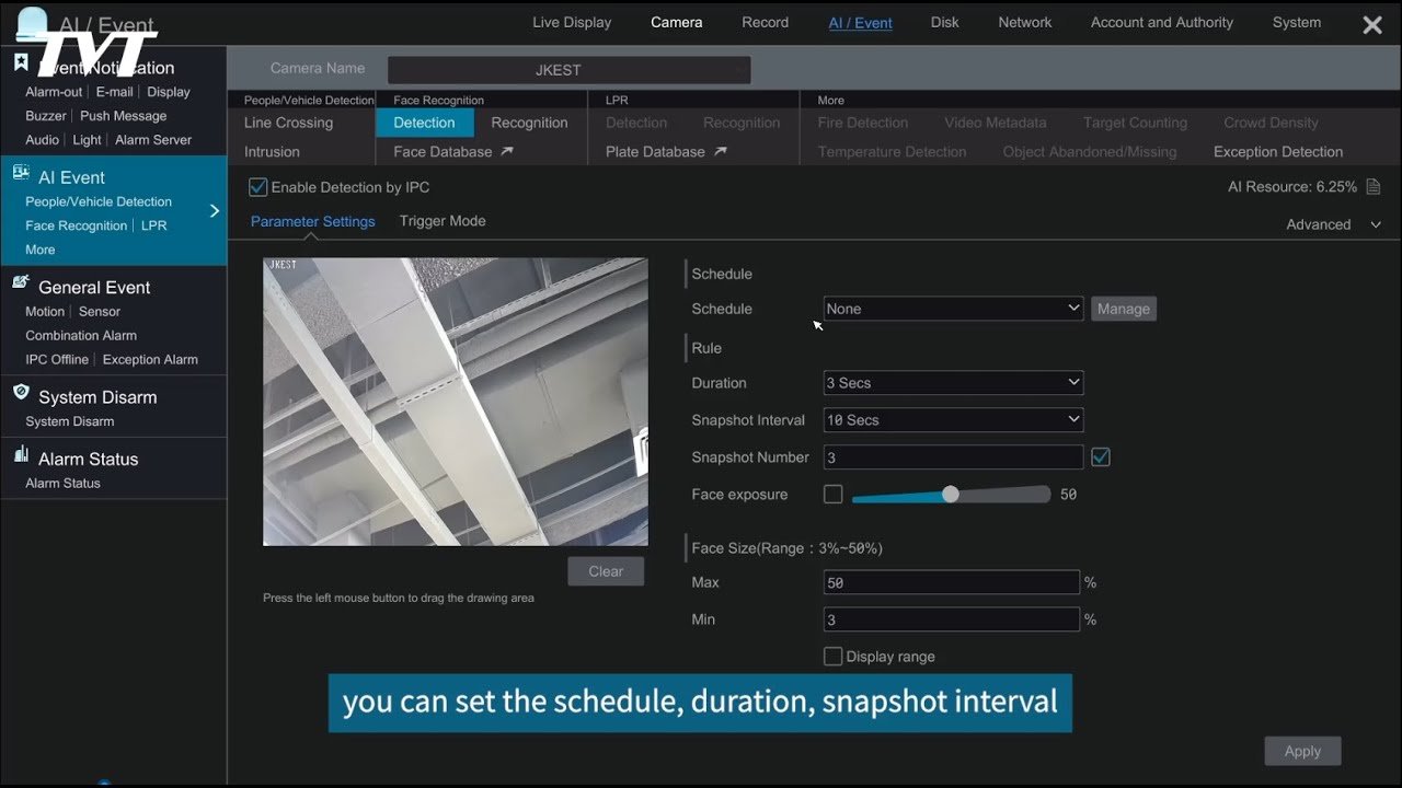 NVR Operation—Face Recognition