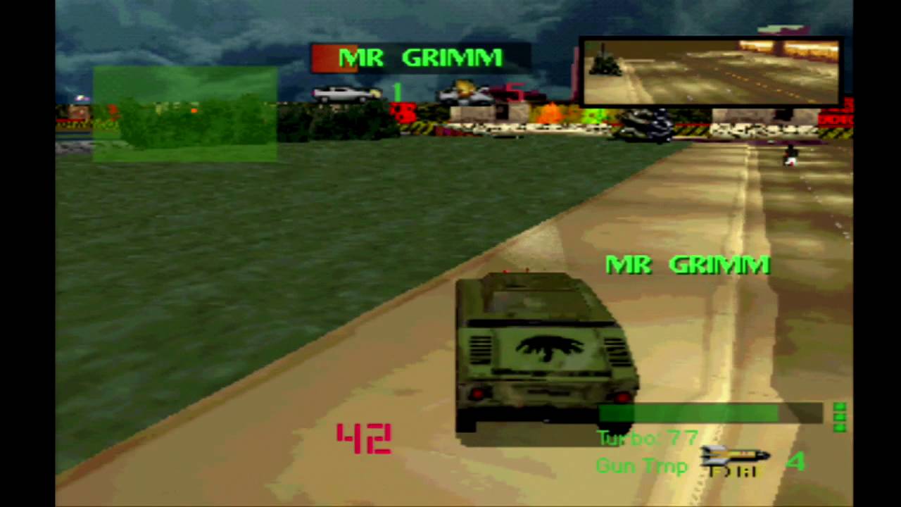 Twisted Metal 1 Warthog Tournament Playthrough HD