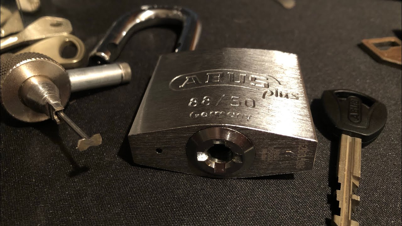 Abus Plus 88/50 picked with front tension (and gutted)