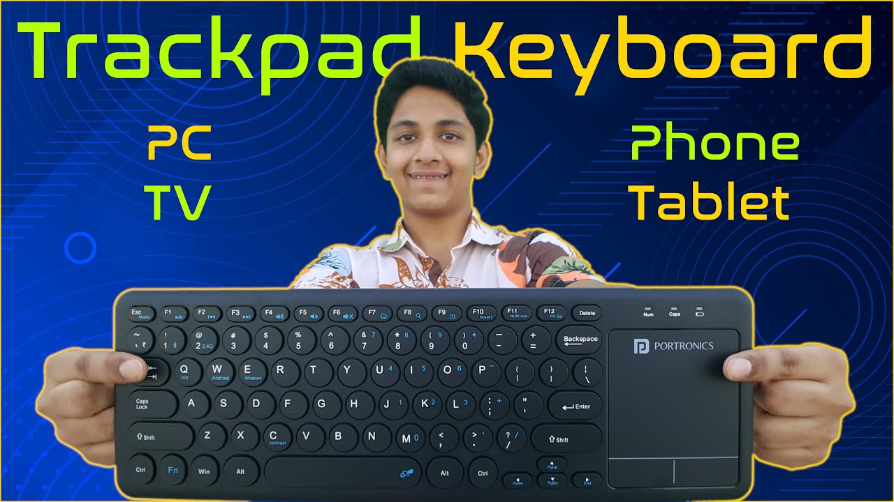 Bluetooth Keyboard with Trackpad
