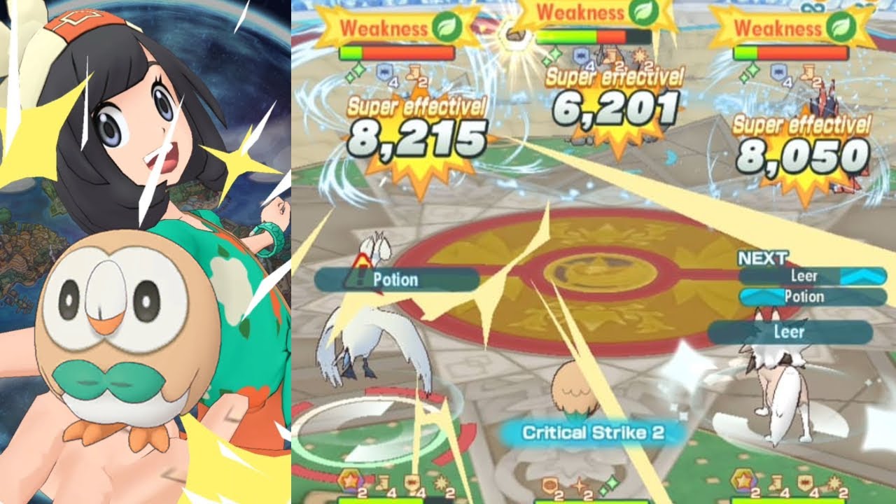 1/5 6*EX Selene & Rowlet Beat Up Onix! | 1500 Pts Master Mode CS (Vs Bruno) - Pok&eacute;mon Masters EX