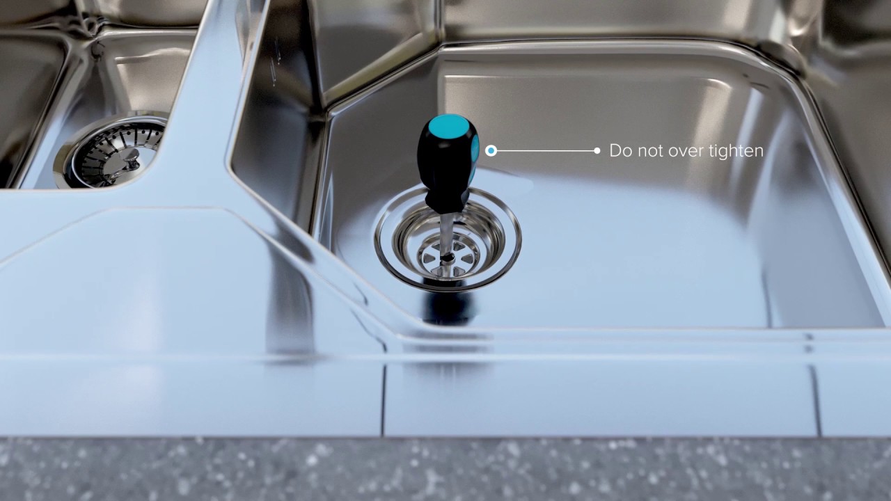 How to Install or Replace a Basket Strainer Sink Waste in a Kitchen