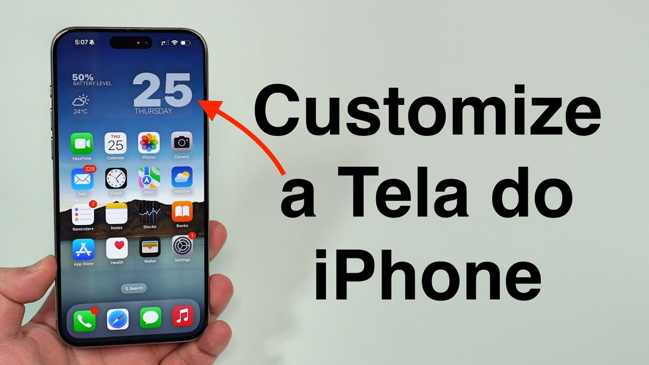 Como Customizar a Tela de Início do seu iPhone!
