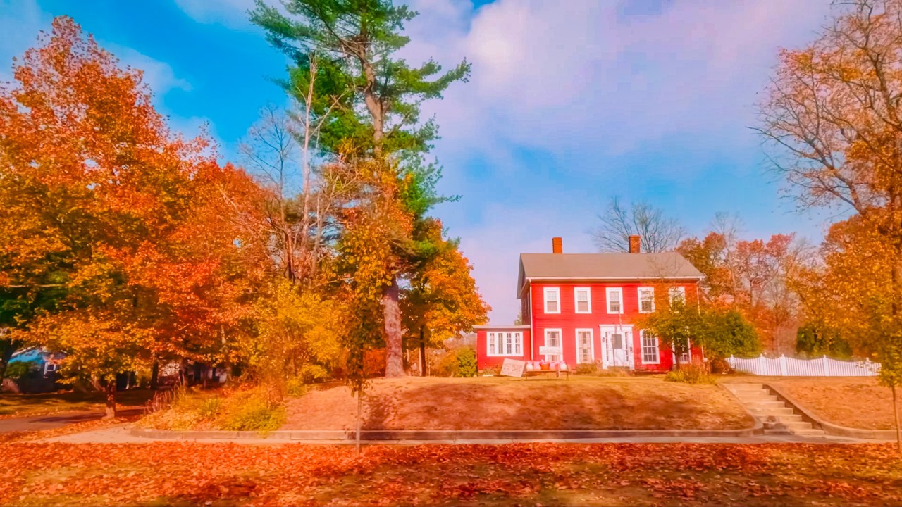Massachusetts Scenic Drive in Fall 🍁 | Relaxing 4K Road Trip with Orchestral Music - Part 3; Ep 1