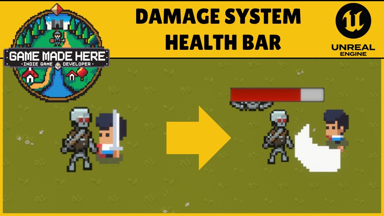Damage System, Health Bar | #14 | Unreal 5 Tutorial