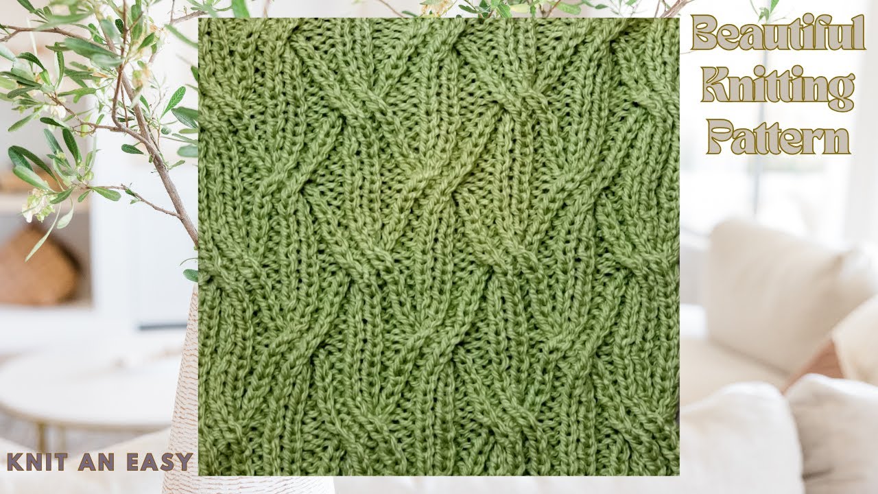 Beautiful Knitting Pattern for Scarf, Cardigan, Jacket, Sweater
