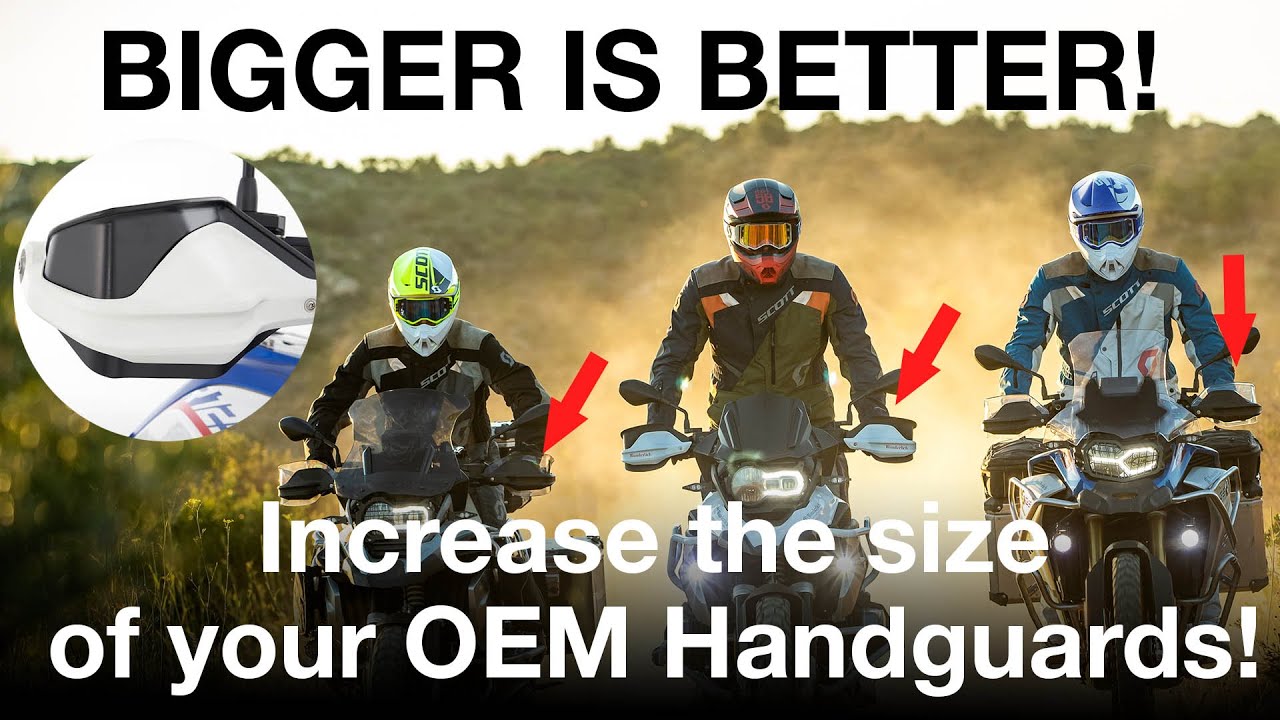 Increase the size your OEM BMW Hand Guards with Wunderlich!