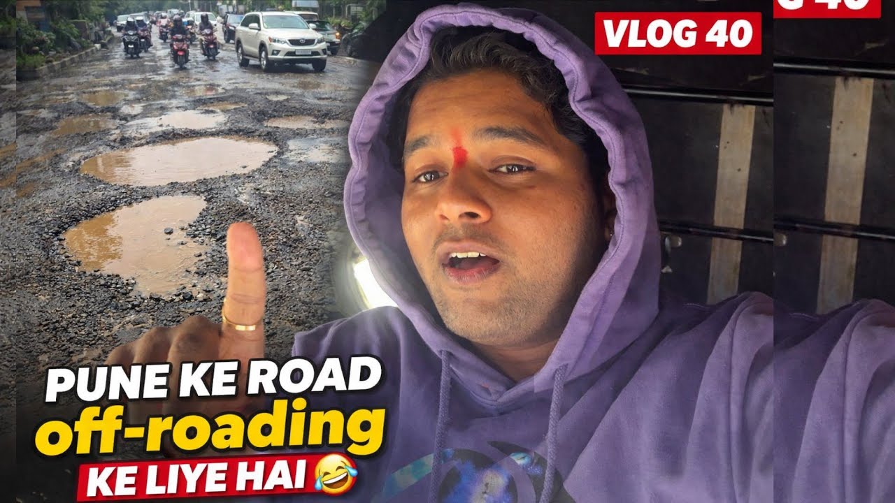 Pune Roads = Real Off-Roading Experience | Vlog 40 😂 | Sahil Barve