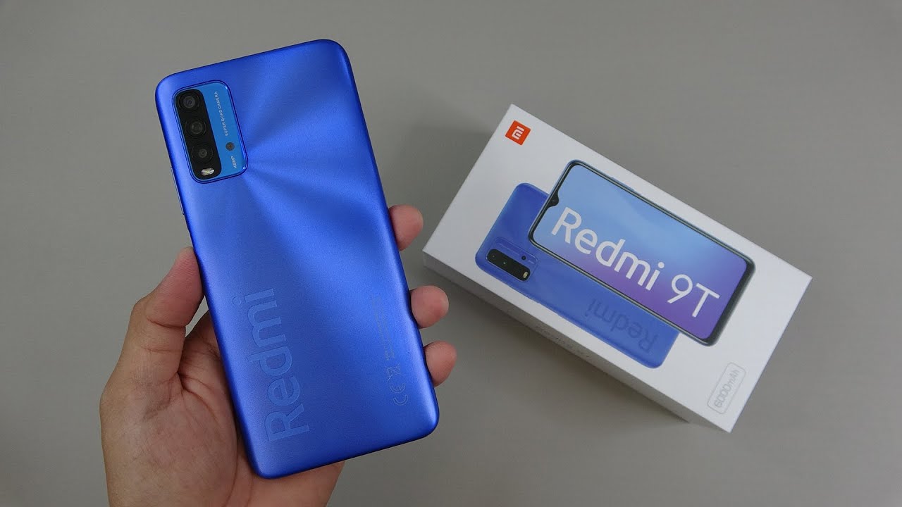 Xiaomi Redmi 9T Twilight Blue unboxing, camera, antutu test