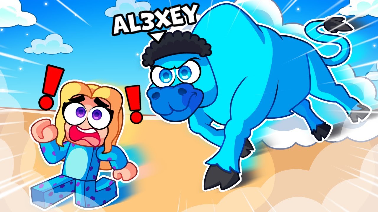 Virei um TOURO GIGANTE e persegui MINHA NAMORADA no Roblox!