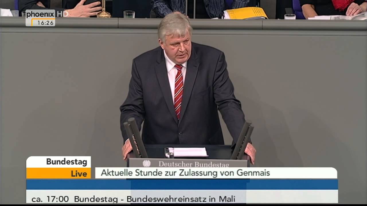 Bundestagssitzung - Aktuelle Stunde zu Genmais am 20.02.2014