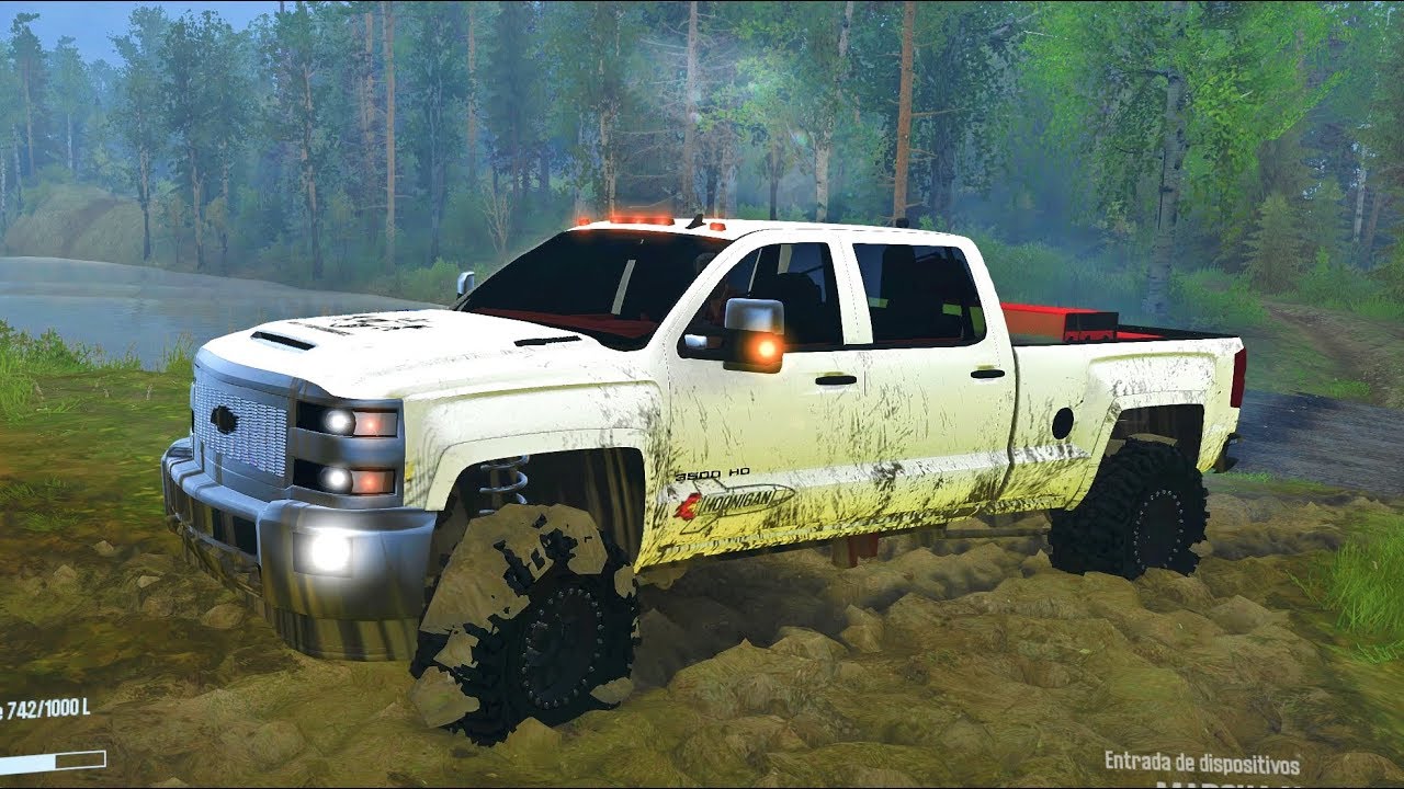 Chevrolet 3500 HD 4x4 Offroad | Explorando mapa Siberia | Ríos, Puentes, Lodo, Piedras y Pantanos