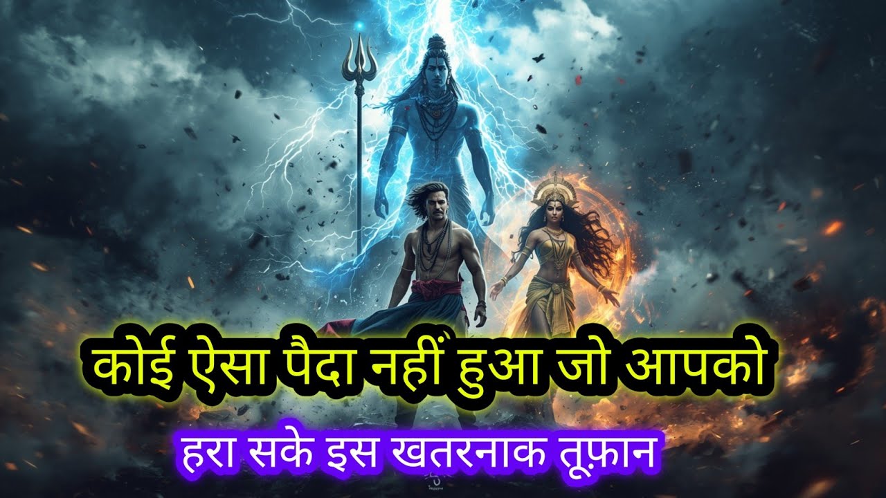 22:22🕉कोई ऐसा पैदा नहीं हुआ जो आपको हरा सके इस खतरनाक तूफ़ान🚩Mahadev ji ka Sandesh
