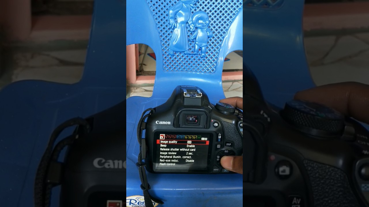 how to image quality manage in canon 1500d camera ??