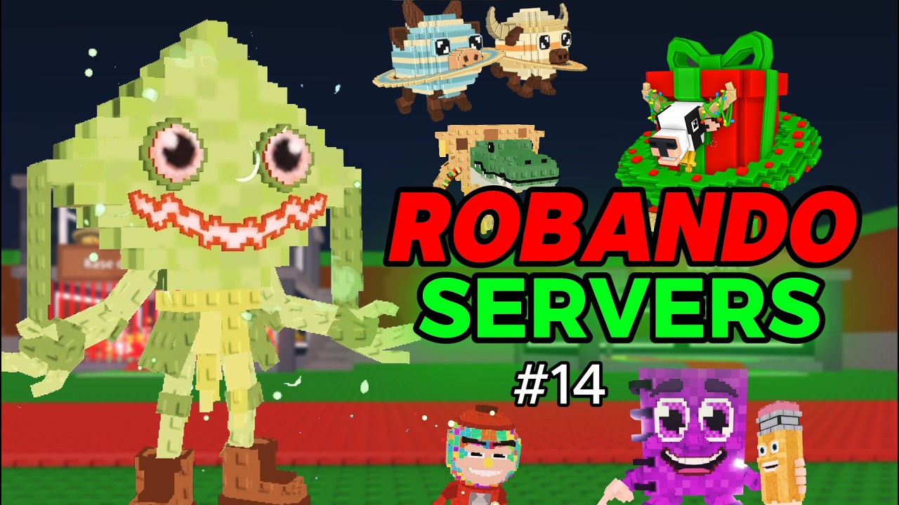 ROBANDO en SERVERS PUBLICOS *KETUPAT KEPAT*🗣️🔥 Día 14 | Roblox roba un brainrot