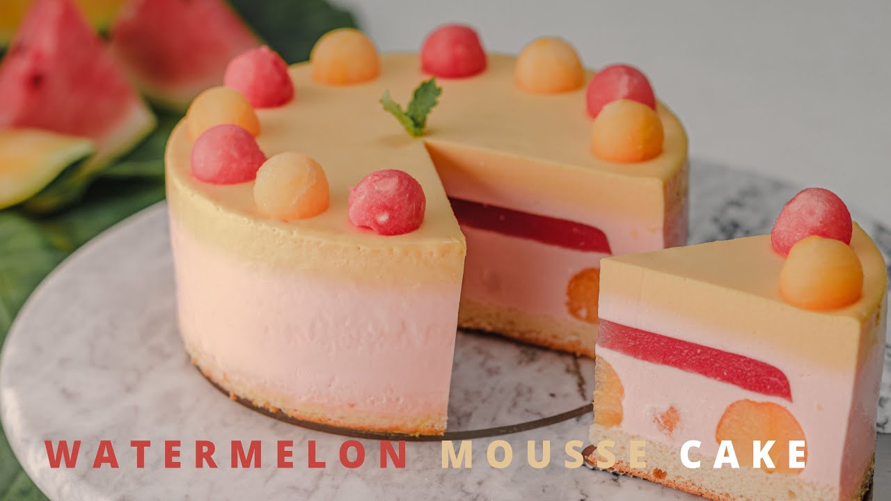 西瓜慕斯蛋糕 : Watermelon Mousse Cake