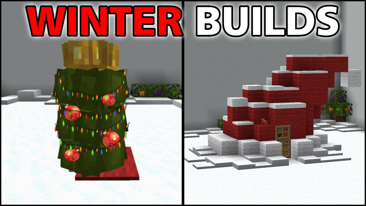 Minecraft: 15+ WINTER Build Hacks & Ideas! [2022]