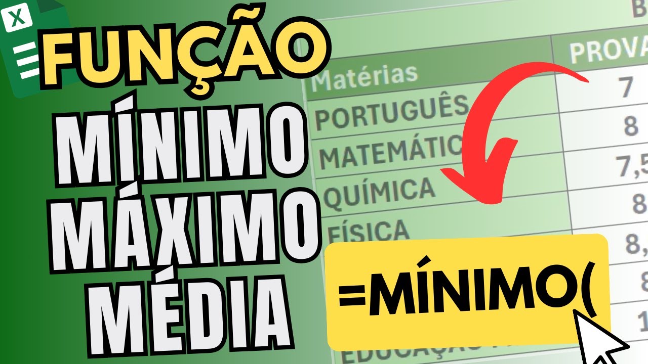 🚀 Domine o Excel! Funções MÍNIMO, MÁXIMO e MÉDIA 🔥 | Guia Completo e Rápido