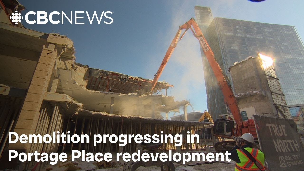 Portage Place atrium coming down as redevelopment project aims for 2028 completion