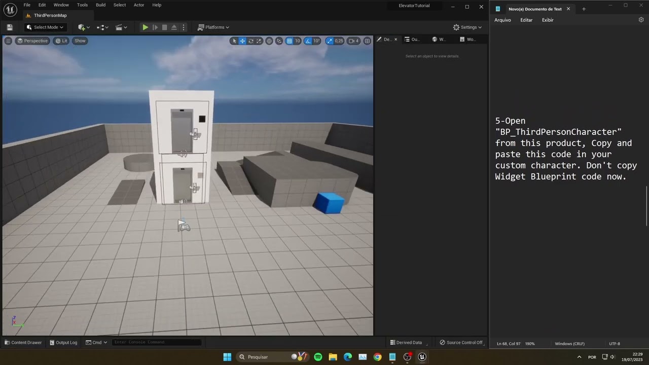 Elevator Modular System - Third Person Tutorial