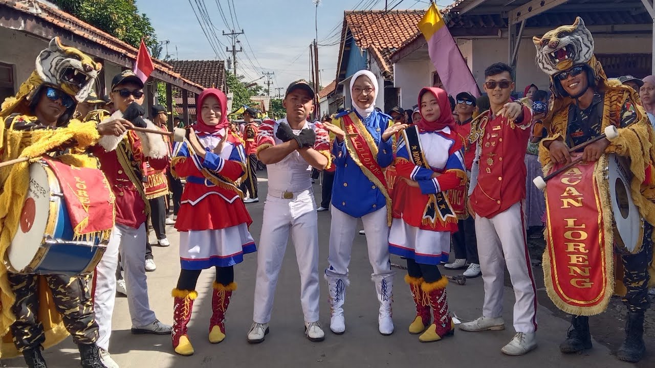 PALING KEREEN‼️ATRAKSI DRUMBAND MACAN LORENG BANSER LEBAKSIU TEGAL