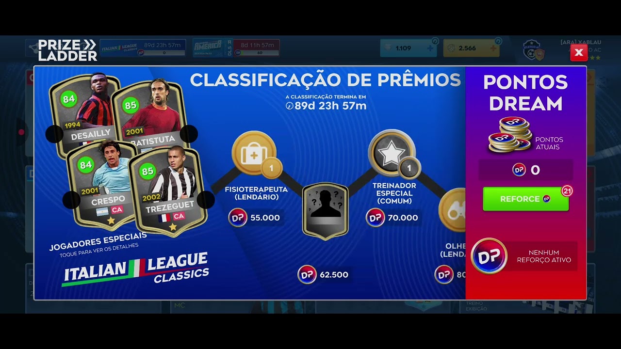 Chegou o novo evento dos jogadores clássicos!!!