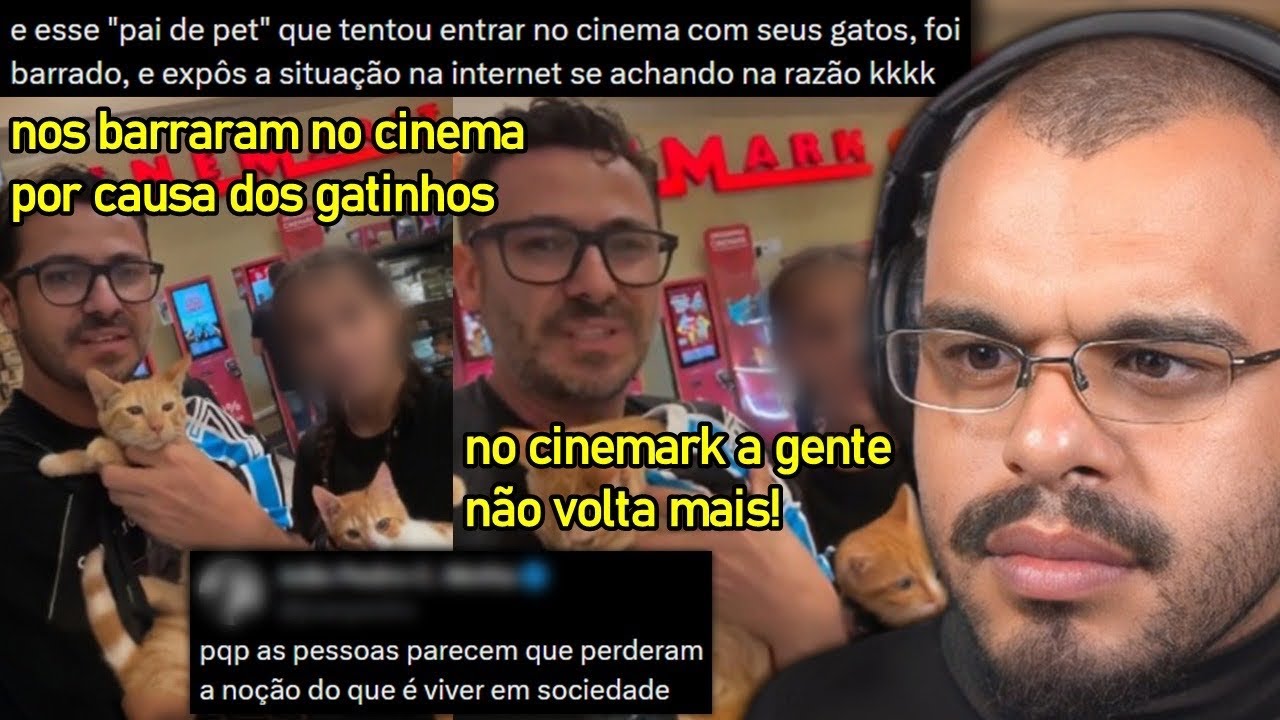 PAI DE PET SE REVOLTA APÓS SER PROIBIDO DE ENTRAR COM GATO EM CINEMA