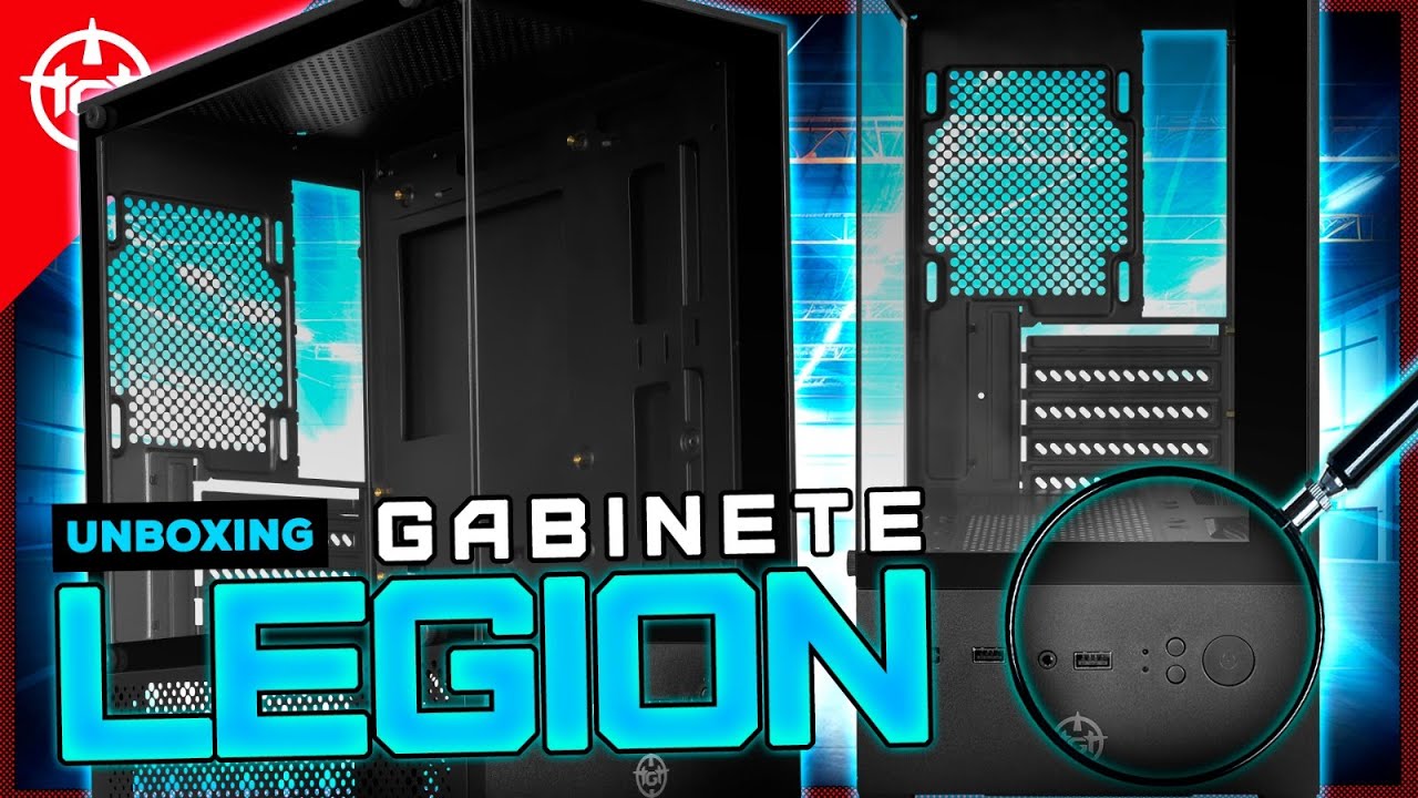 Unboxing Gabinete Gamer TGT Legion, Mid-Tower, Lateral de Vidro
