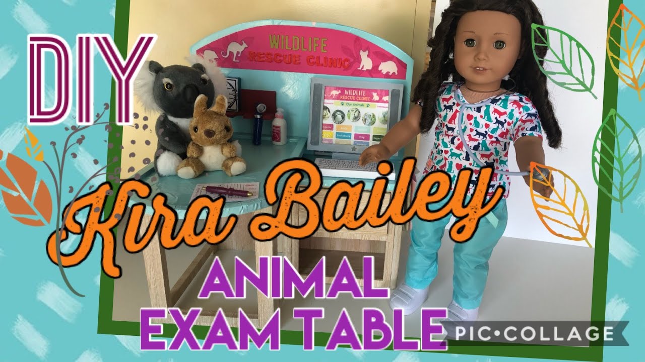 DIY - how to make - American Girl Kira's Animal Exam Table