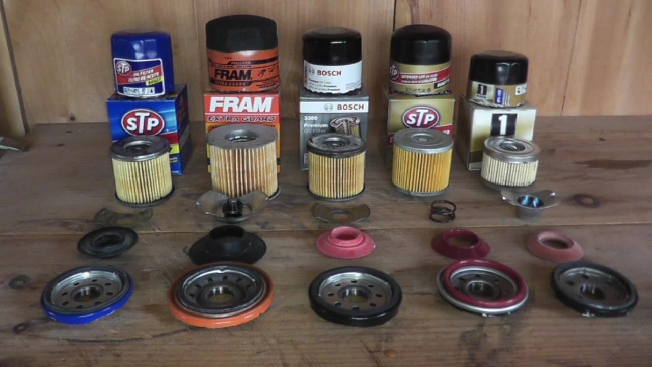 Сравнение масляных фильтров: STP, FRAM, BOSCH и MOBIL 1