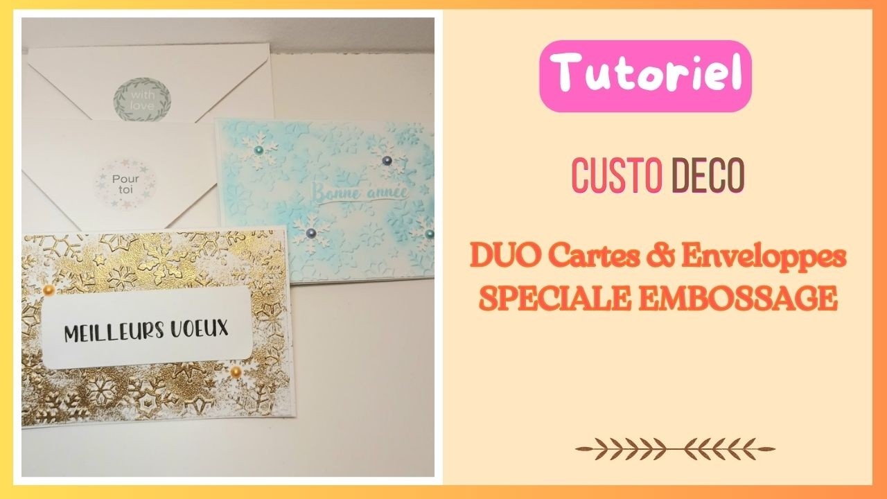 Duo Carterie : Spécial Embossage @Custodeco Tutos