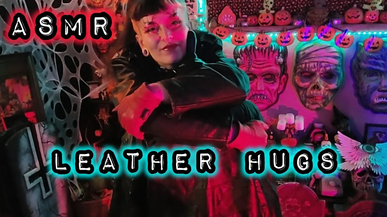 ASMR | LEATHER HUGS, GLOVES AND ZIPPERS (NO TALKING)