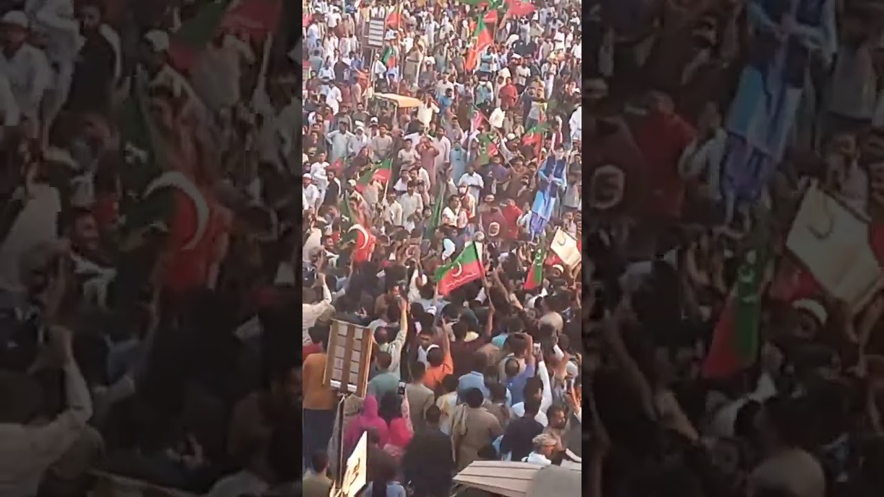 Swabi Jalsa 8 february 2025, On Imran Khan Call From #adialajail  #swabijalsa #imrankhan #pti #pak
