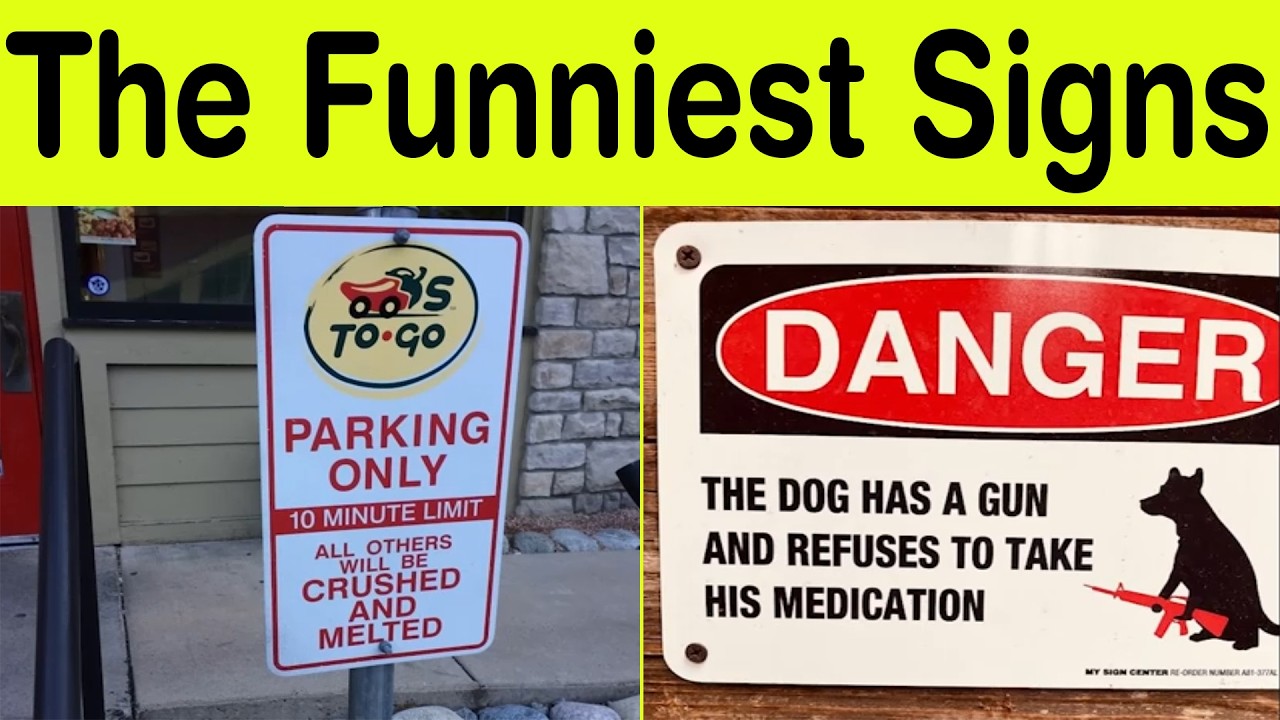 The Funniest Sign You’ll Ever See – Try Not to Laugh Challenge! || Happy Panda