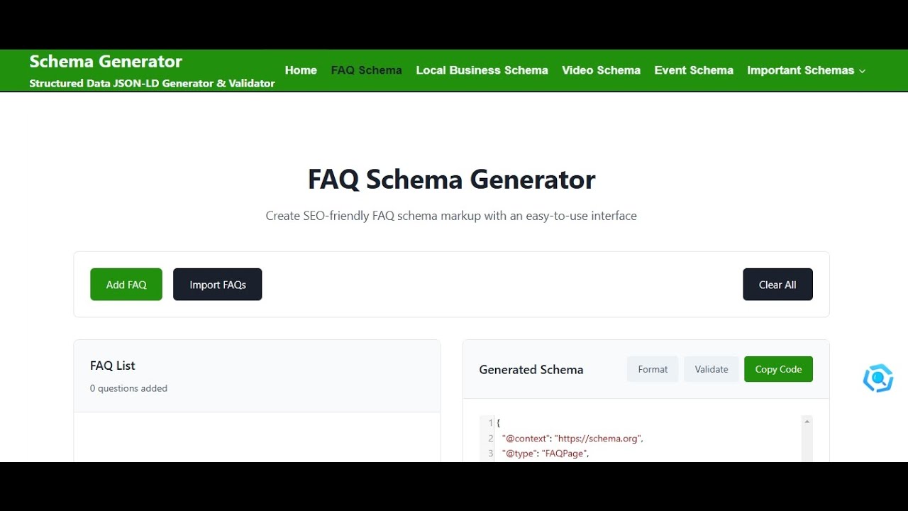 FAQ Schema Generator: How To Create FAQ Schema For Your Website VIDEO GUIDE