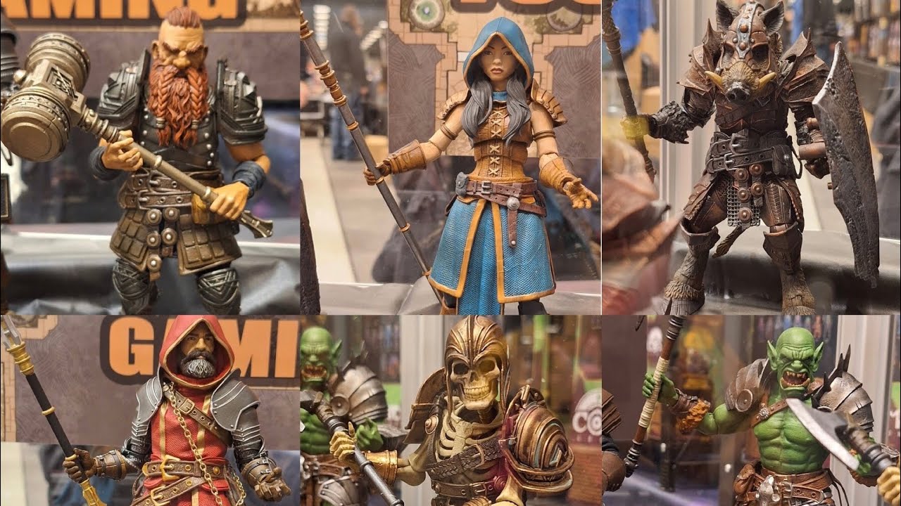 Новые изображения стенда «Четыре всадника» на выставке Zolocon 2026: фигурки Mythic Legions.
