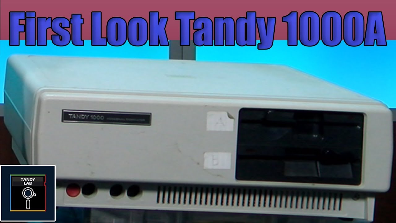 Tandy 1000 A First Look - Tandy Lab!