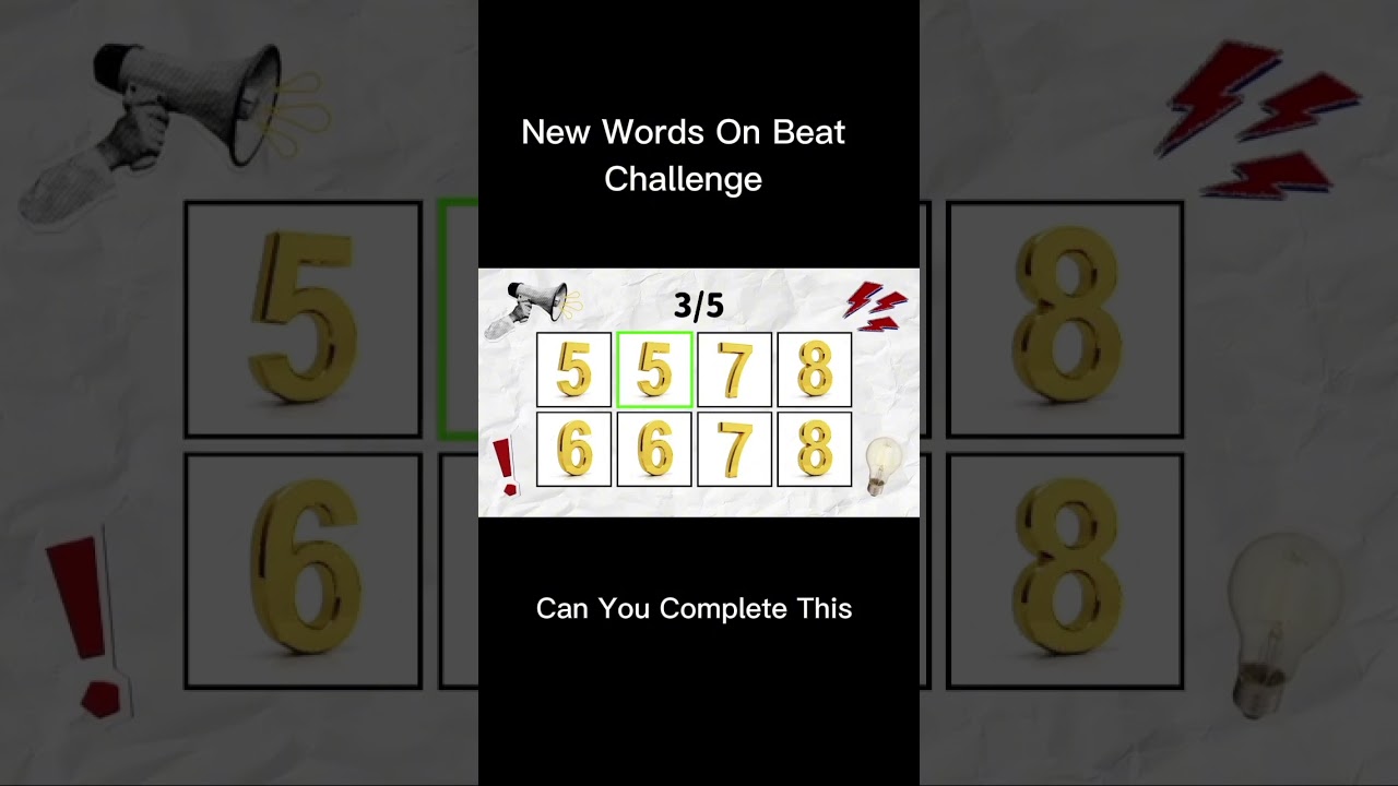 New! Say Words On Beat Challenge 💪