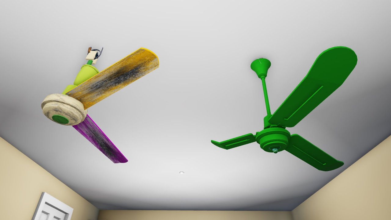 Wobbly Broken Blade Ceiling Fan, Limited Edition!