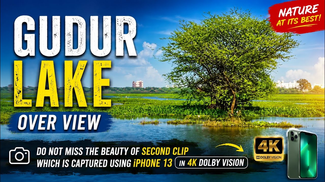 Gudur Lake over view || Do not miss the beauty of second clip