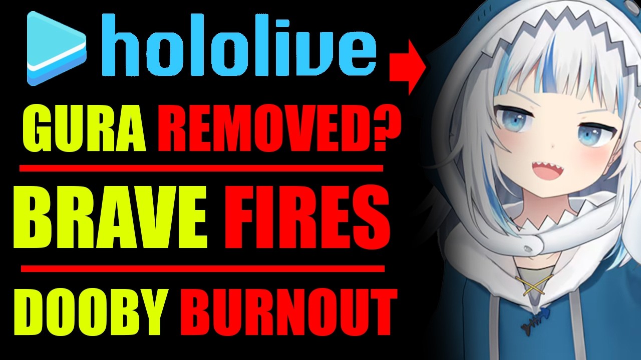 HOLOLIVE Gura REMOVED?, BRAVE Group FIRES manager, Dooby hits BURNOUT,  Fluffen Fox QUITS, Panko