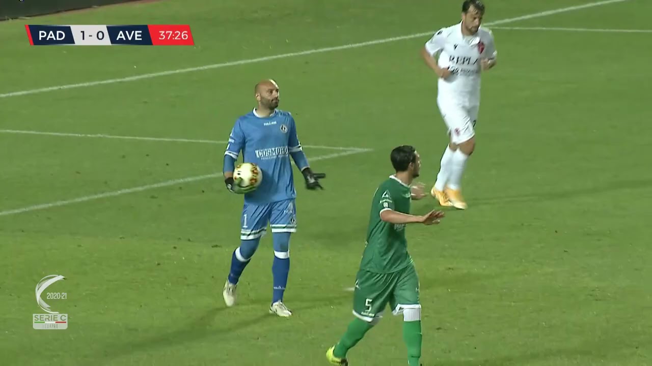 Padova - Avellino -1-1 - Le azioni salienti