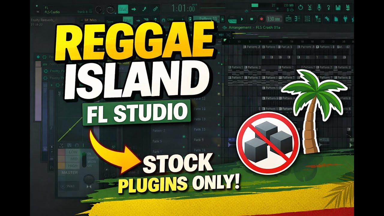 How to Make a Reggae Island🌴 Beat in FL Studio | Stock Plugins Only